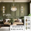 Paris pendant 30. - LED handmade brass pendant - Image 11