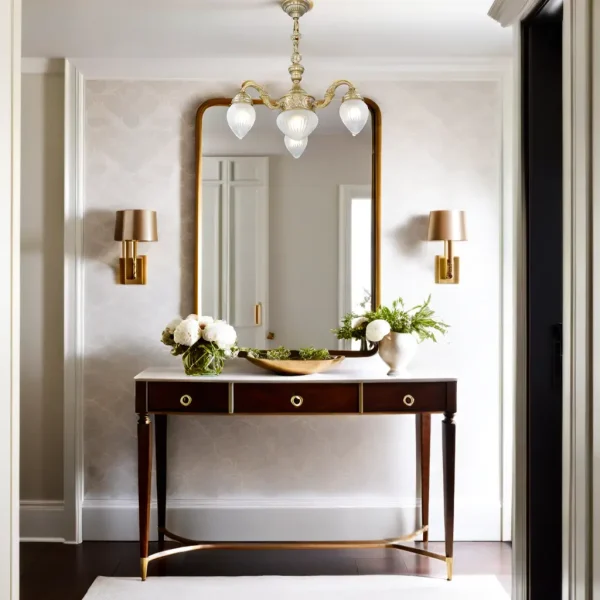 Pecs 3 armed chandelier III. - LED handmade brass chandelier - Image 9