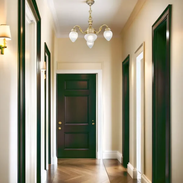 Pecs 3 armed chandelier III. - LED handmade brass chandelier - Image 22