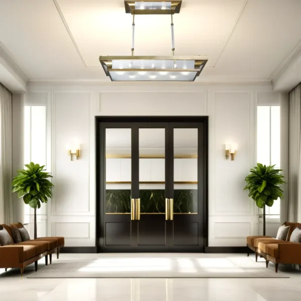 Petitot chandelier III. - LED handmade brass chandelier - Image 6