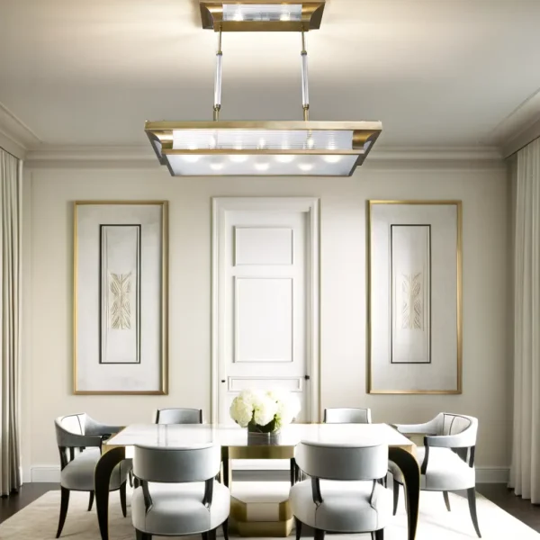 Petitot chandelier III. - LED handmade brass chandelier - Image 7