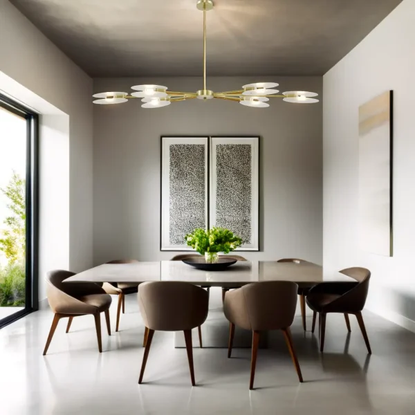 Present chandelier 3 - LED handmade brass chandelier - Image 10