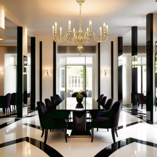 Rotterdam 10 armed chandelier - LED handmade brass chandelier - Image 10