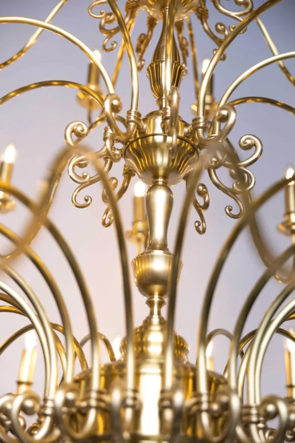 Rotterdam 45 armed chandelier - LED handmade brass chandelier - Image 7