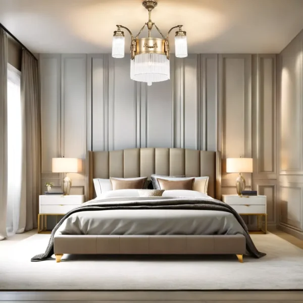 Strasbourg 3 armed chandelier - LED handmade brass chandelier - Image 8