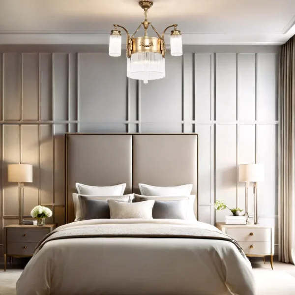 Strasbourg 3 armed chandelier - LED handmade brass chandelier - Image 9