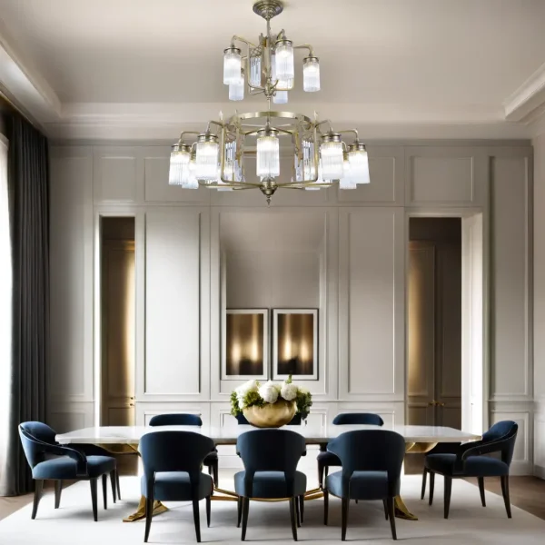 Triest 15 armed chandelier - LED handmade brass chandelier - Image 5