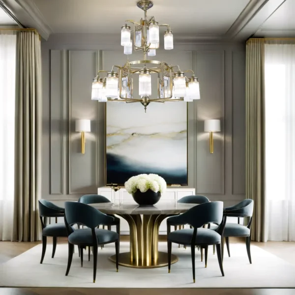 Triest 15 armed chandelier - LED handmade brass chandelier - Image 6