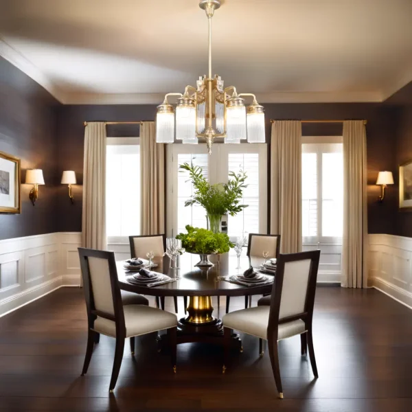 Triest 6 armed chandelier - LED handmade brass chandelier - Image 14