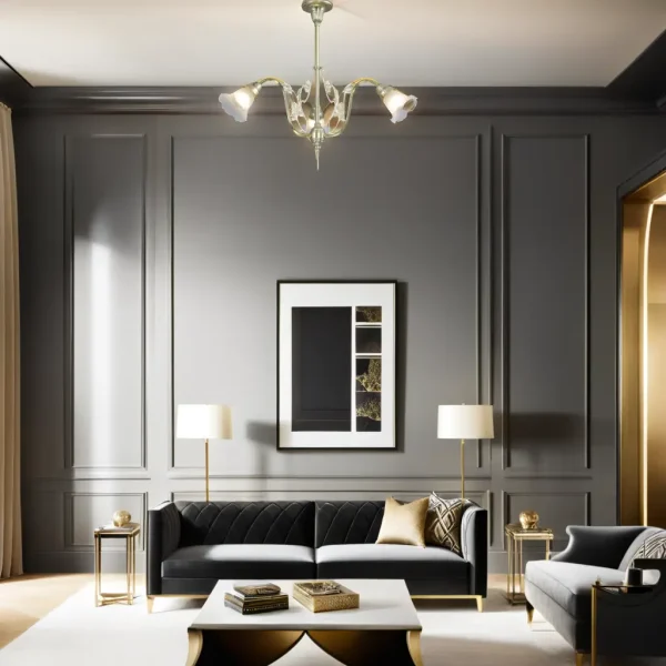 Verona 3 armed chandelier - LED handmade brass chandelier - Image 9