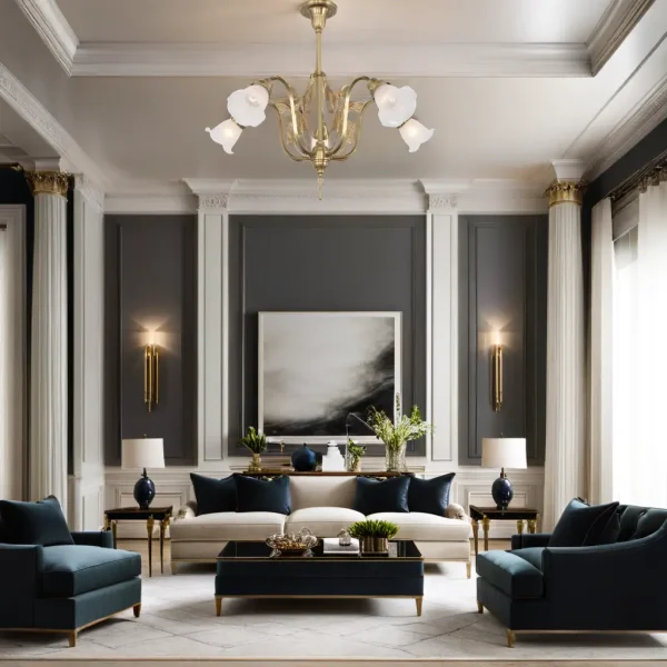 Verona 5 armed chandelier - LED handmade brass chandelier - Image 8